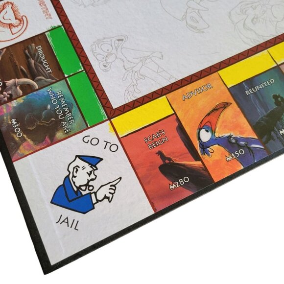 Lion King Monopoly Game Replacement Board Crafting Room Decor Folding - Picture 4 of 7